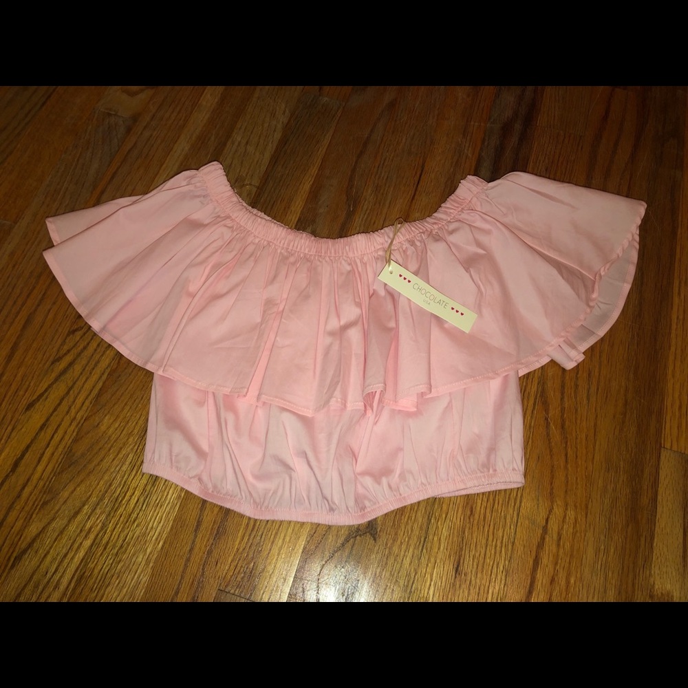Pink crop top